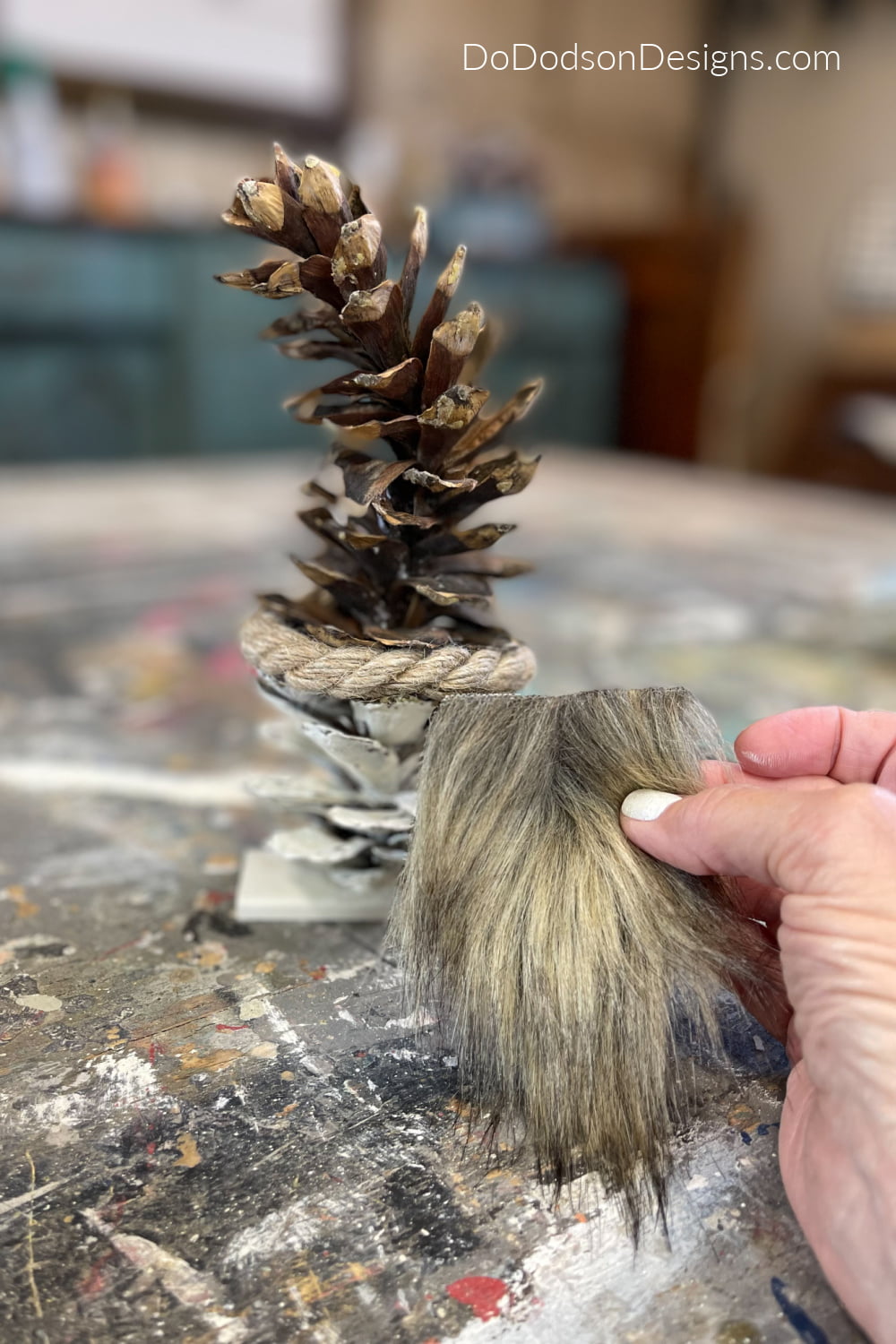 Pinecone Gnomes Diy Christmas Craft Decor Do Dodson Designs