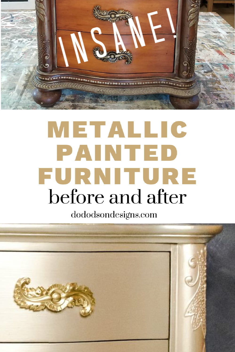 Insane Metallic Painted Furniture That Will Give You Shimmer