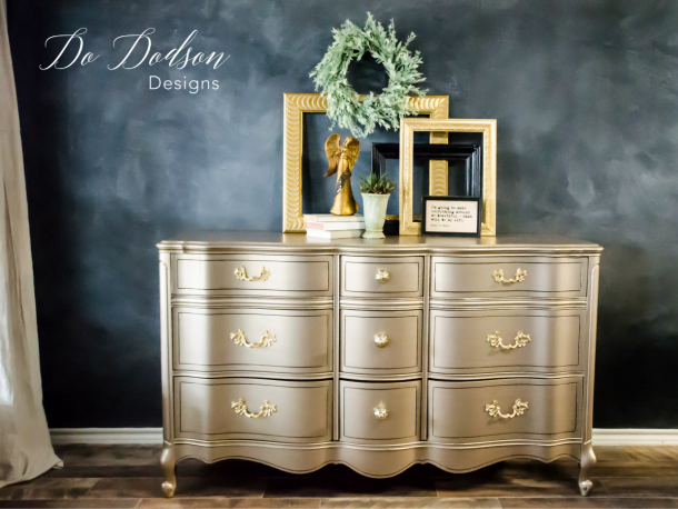 Metallic Paint On Furniture You Can Apply With A Paintbrush