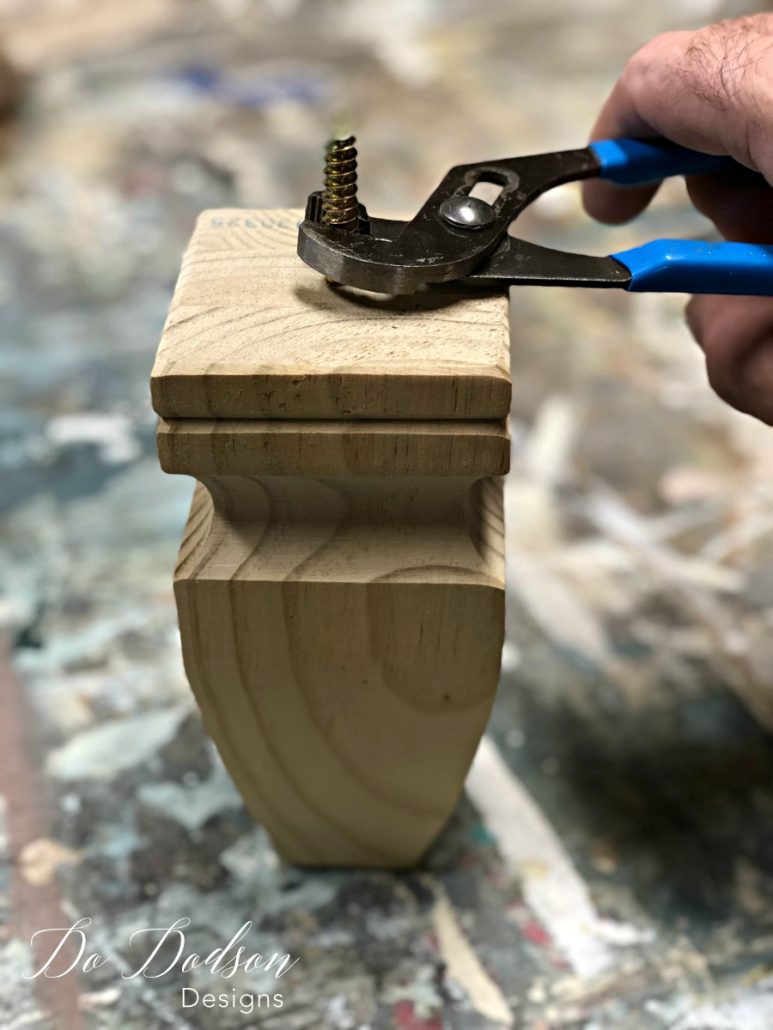 How I Made Furniture Feet With Wood Finials #furniturefeet #furniturerepair