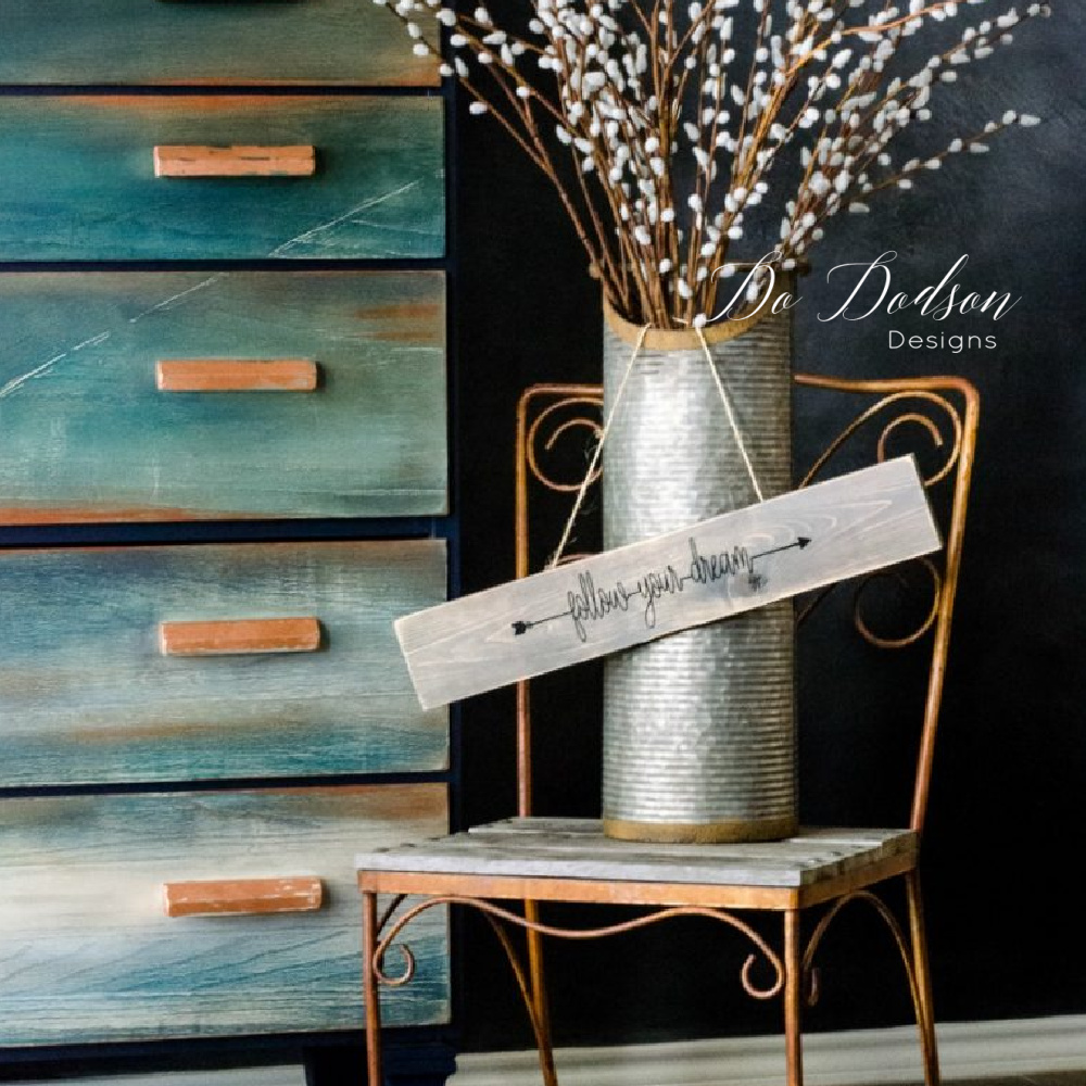 How to Paint Gold Dipped Furniture - Country Chic Paint
