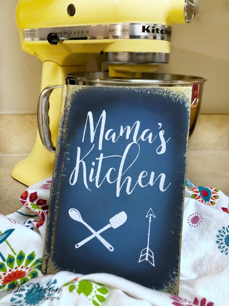 Mama's Kitchen DIY Painted Book Project