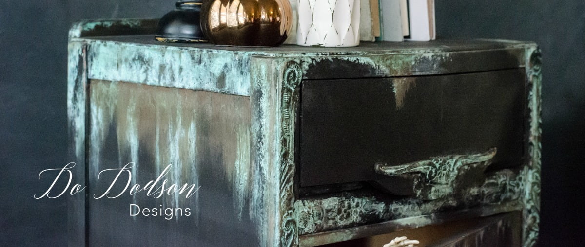 How To Add Copper Patina To Painted Furniture - Do Dodson Designs
