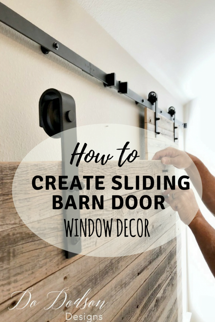 How To Create A Unique Look With Sliding Barn Door Window Decor #dododsondesigns #windowdecor #slidingbarndoors #interiorbarndoors #interiorslidingbarndoors