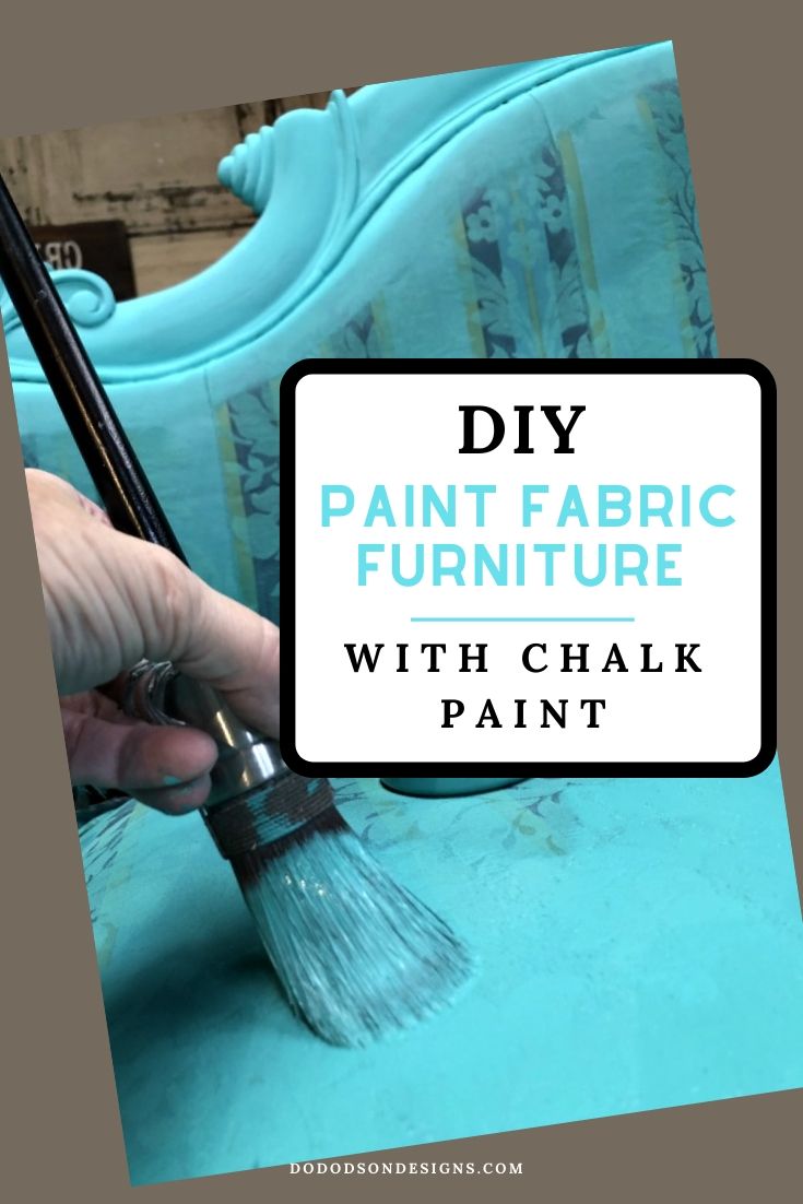 Want to makeover an upholstered chair with paint? Here is what I