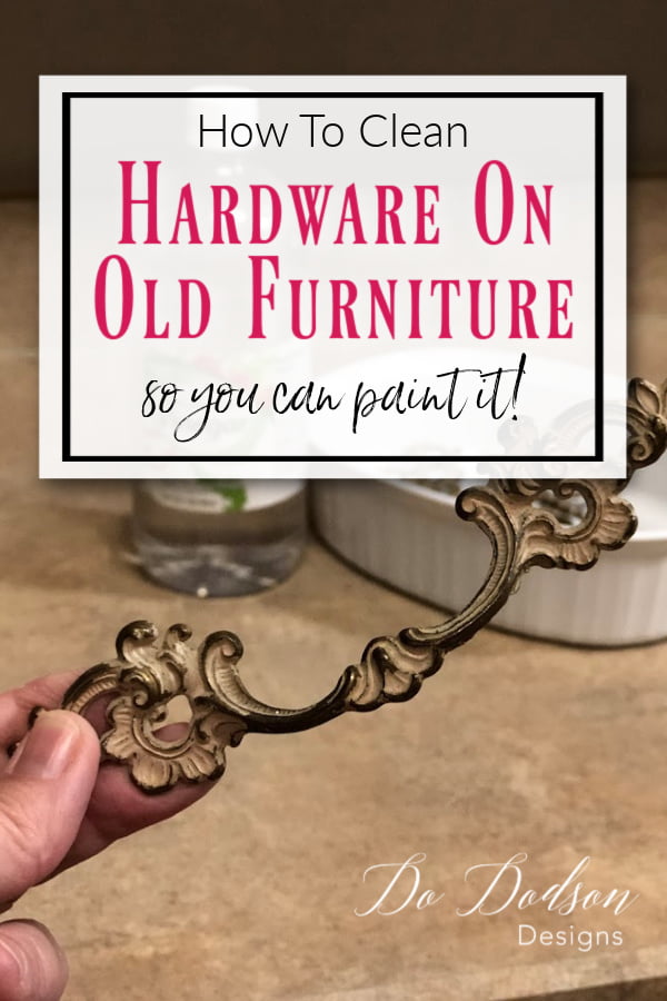 How To Quickly Clean & Spray Paint Hardware For Furniture