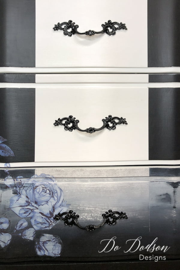 Painting furniture hardware can make a dramatic statement on your furniture makeovers. 