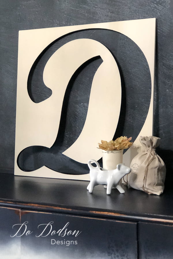 Why not paint the the cutout from wood letters and use in your home decor.