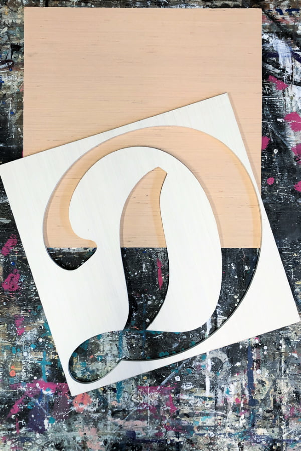 Don't throw away the cutout from wood letters! Re-purpose them.