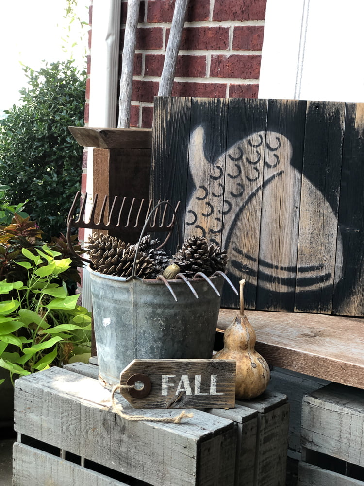 My DIY Fall Decor display on my front porch could not have turned out any better. It was so easy!
