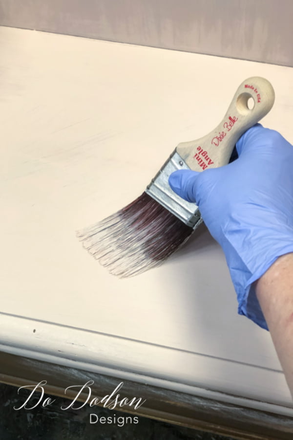 Use a good chalk mineral paint and master the no brush stroke method. This can be done using the right products and using the right technique to create a great finish on painted furniture.
