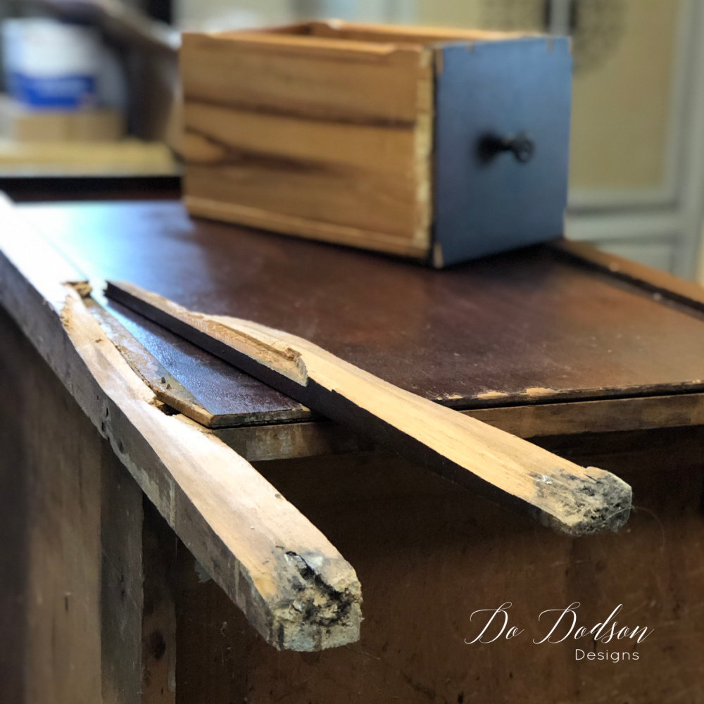 How To Fix A Broken Wood Leg On A Dresser - Do Dodson Designs
