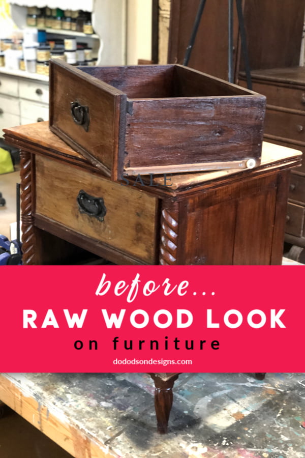 When I purchased this side table on Market Place, I had no idea that it was solid walnut. Can I just say I have a thing for beautiful wood? Well, I do and if you have been following me and my furniture makeovers for a while, you've seen me incorporate the raw wood look with wax but never paint.
