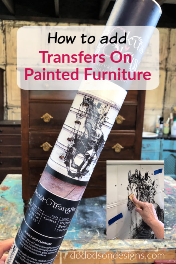 Let me show you how to add transfers on painted furniture in less than 20 minutes. I'm telling it all on my blog.