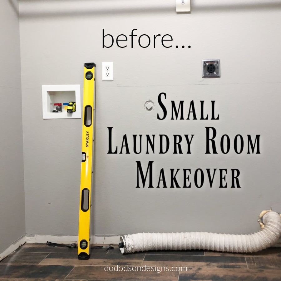 I never dreamed that doing a laundry room makeover in this small space would turn out to be my favorite room in my home.  It may be itty-bitty but it's gorgeous!