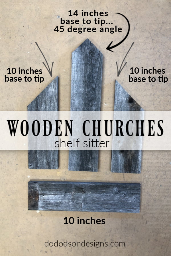 Just 4 pieces of reclaimed wood and you can create amazing DIY wooden churches. Fun craft project. 