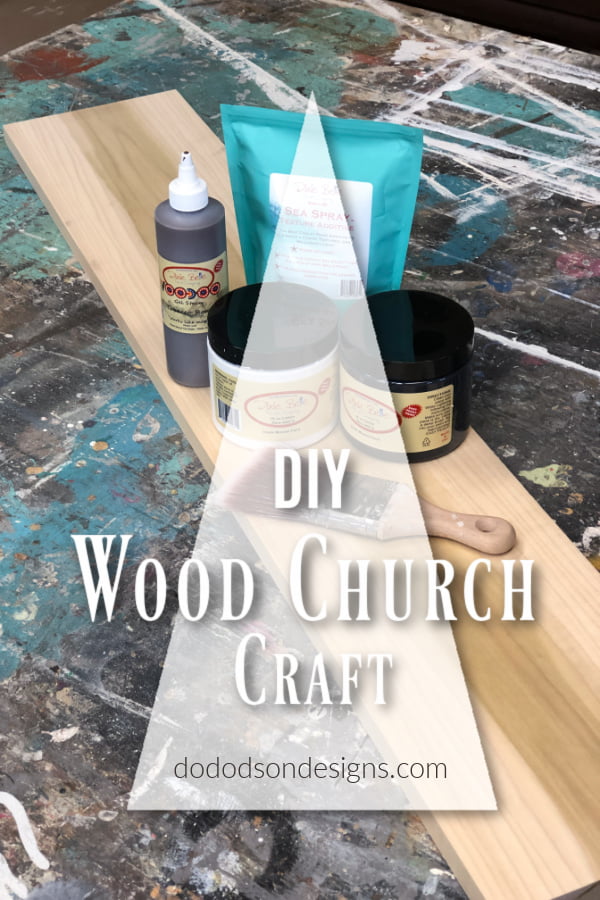 Easy DIY Wood Church Christmas Craft