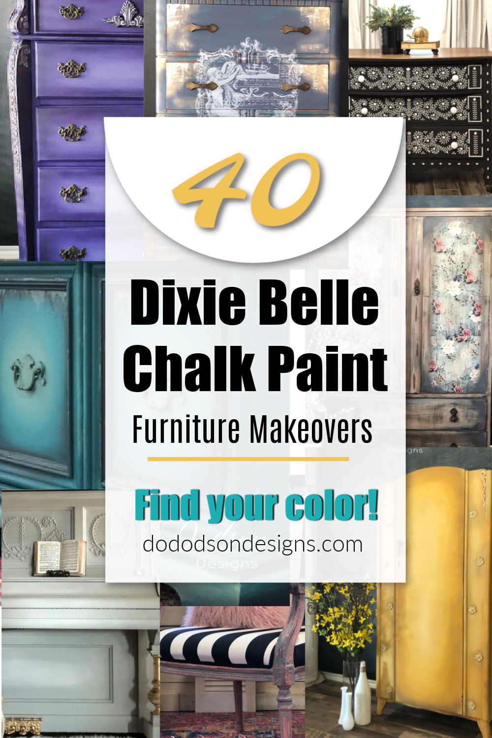 Side Table Makeover with FolkArt Home Decor Chalk - Erin Spain