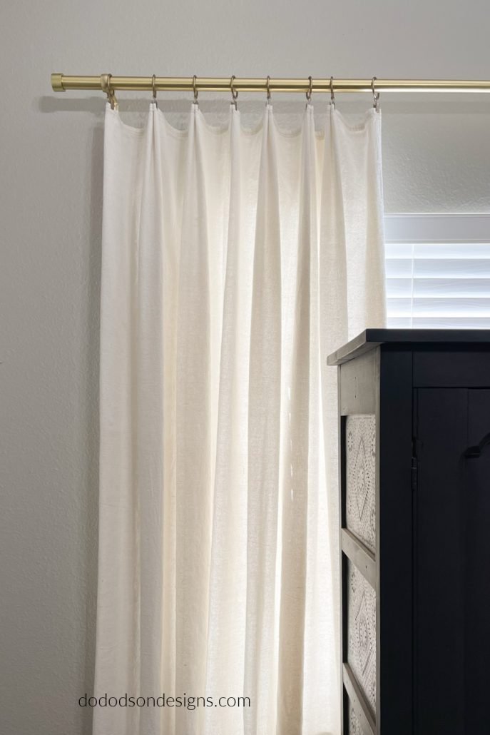 How To Make Elegant Pleats On DIY Drop Cloth Curtains