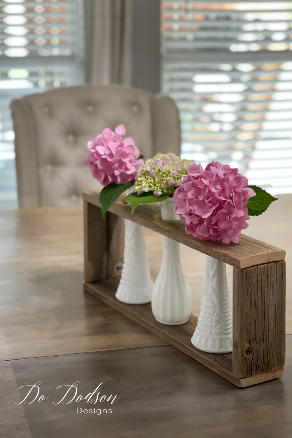 DIY Rustic Wood Vase Holder Do Dodson Designs