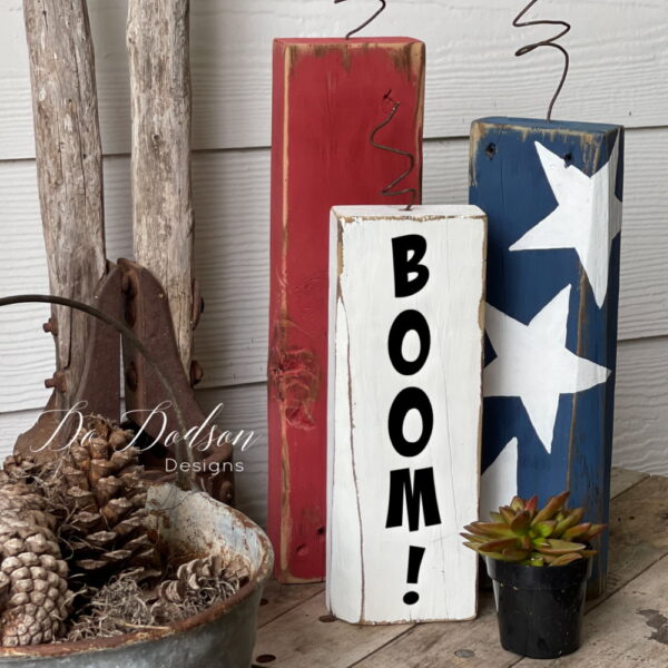 DIY Wooden Firecrackers   Quick & Easy Porch Decor | Wooden