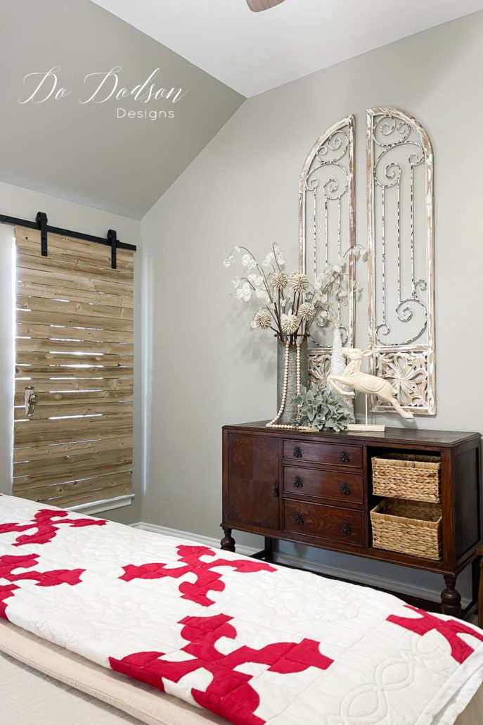 Do Dodson Designs Christmas Home Tour - Master Bedroom Christmas Quilt