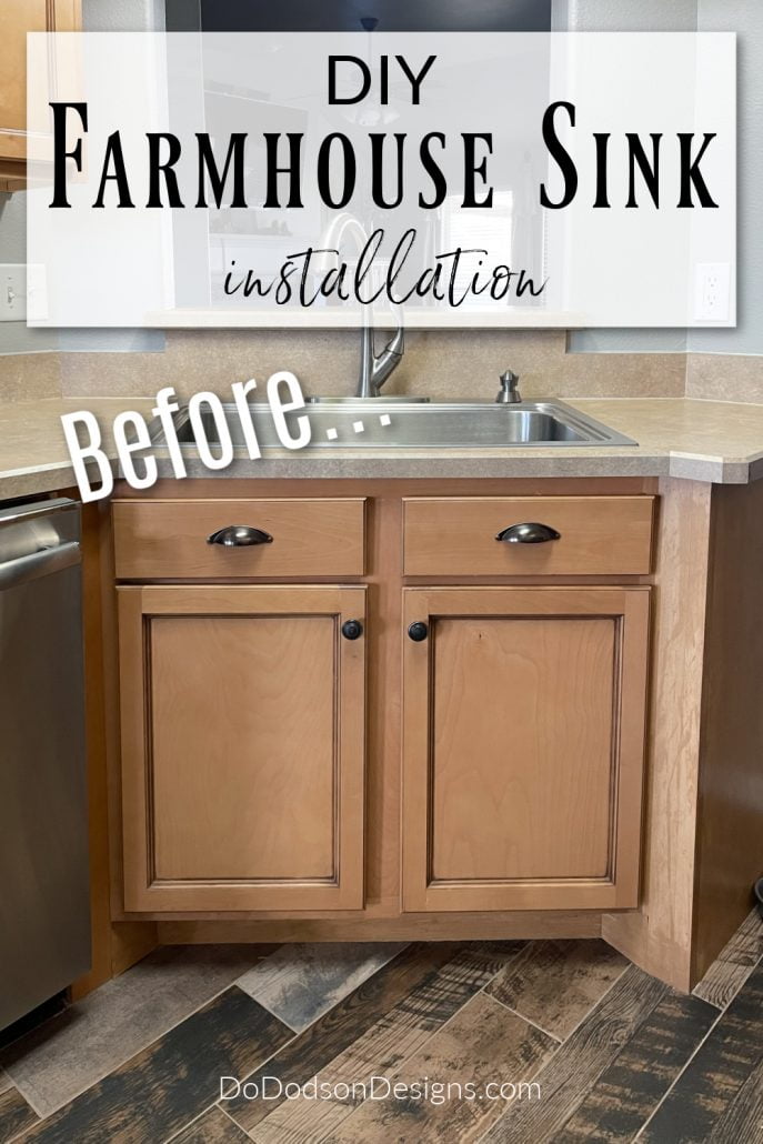 How to easily install a farmhouse kitchen  sink. Step by step installation for a top mount. 