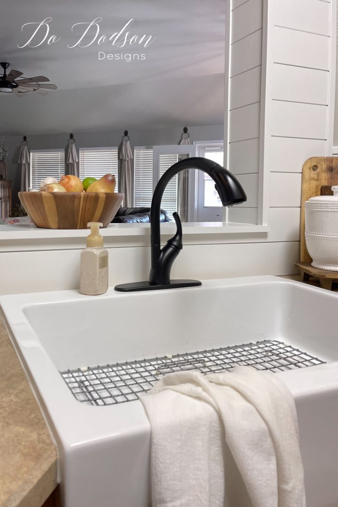 The Completed Installation Of Our Farmhouse Apron Sink