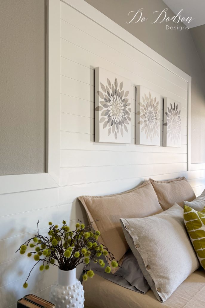 How To Install Shiplap Paneling - White Accent Wall