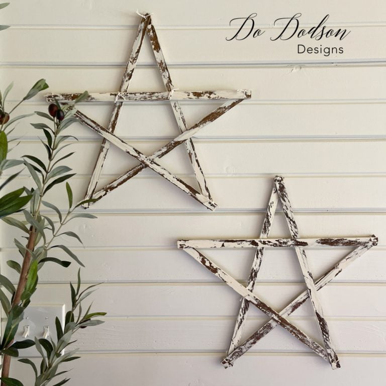 How To Make DIY Wooden Stars Christmas Craft - Do Dodson Designs