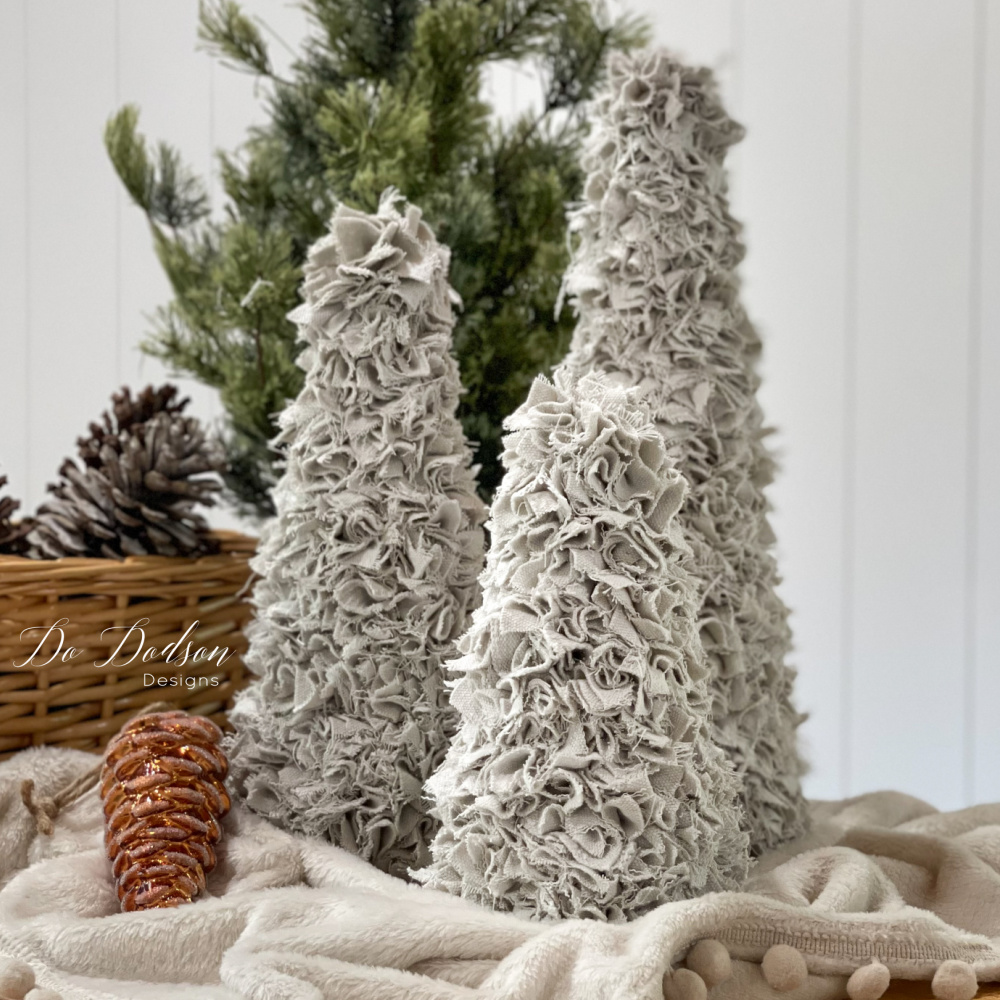 Styrofoam Tree Ornament With Found Objects