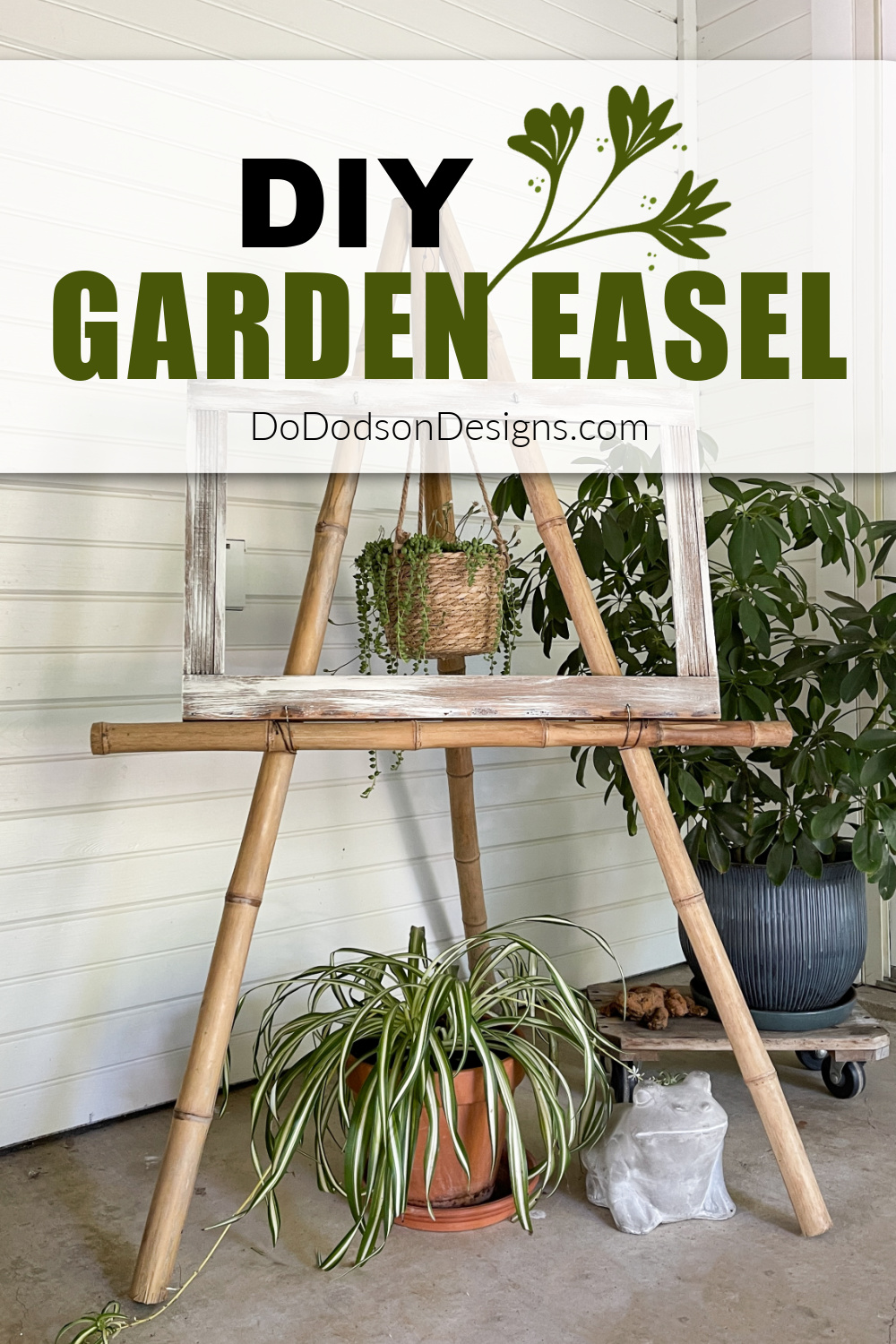 DIY Garden Easel (Elevate Your Backyard Decor) - Do Dodson Designs