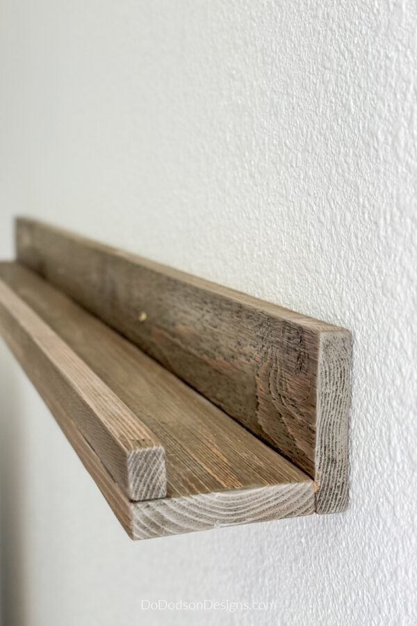 How To Make A DIY Picture Ledge Shelf - Do Dodson Designs