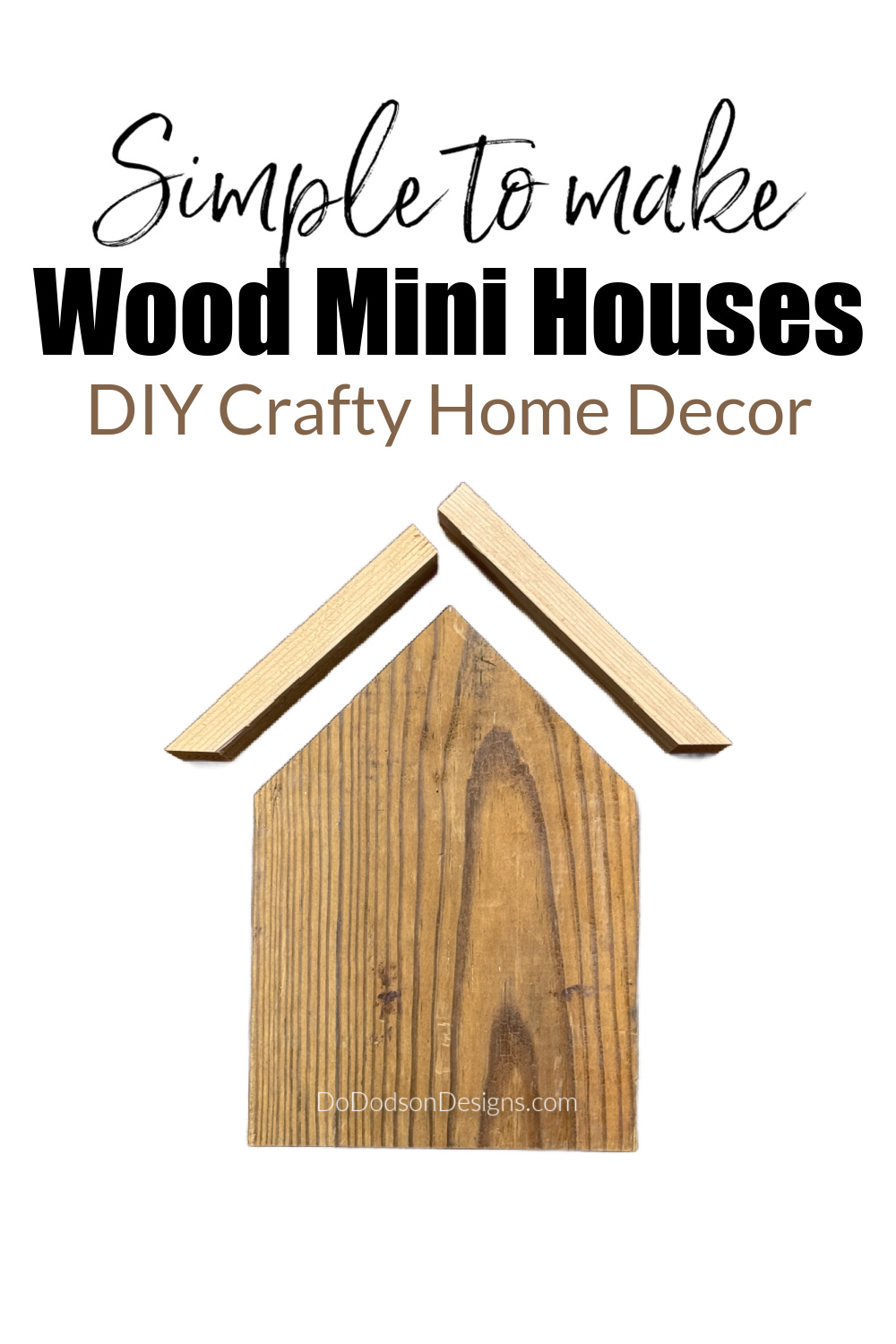 DIY Mini Wood Houses (Patriotic Decor Ideas)