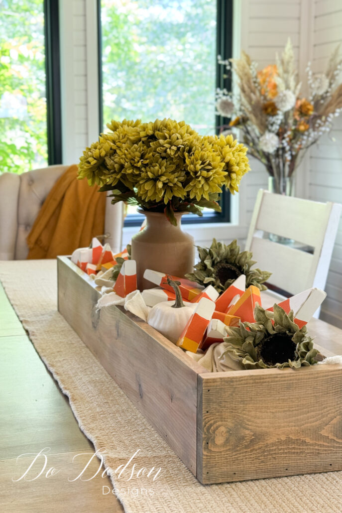 DIY Candy Corn Centerpieces