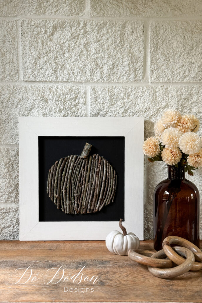 DIY Twig Pumpkin Decor