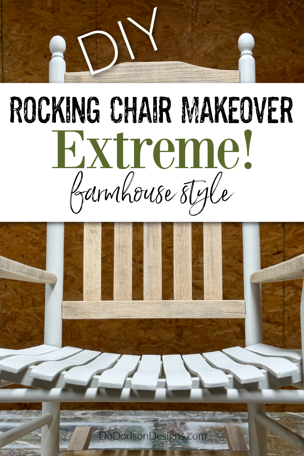 Wooden Rocking Chair Makeover (DIY Tutorial)