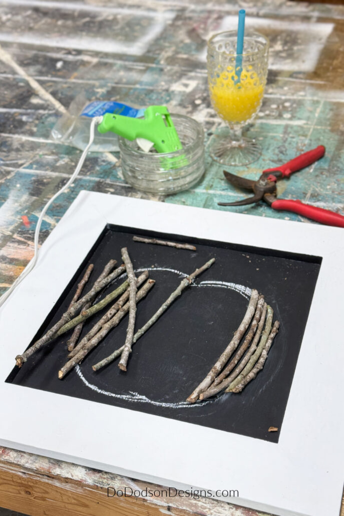 DIY Twig Pumpkin Decor