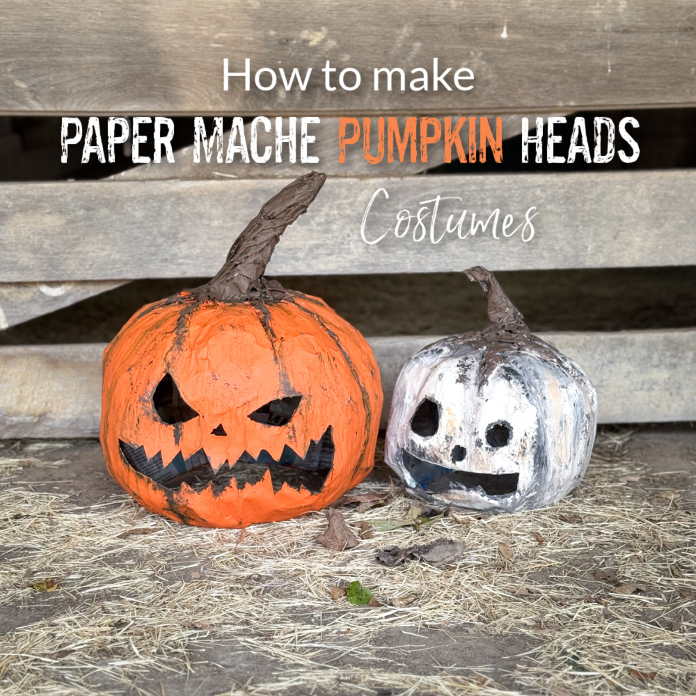 How To Make A Paper Mache Pumpkin Head Costume