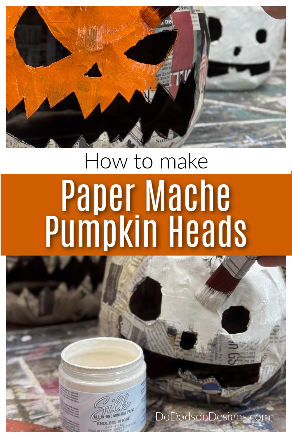 How To Make A Paper Mache Pumpkin Head Costume