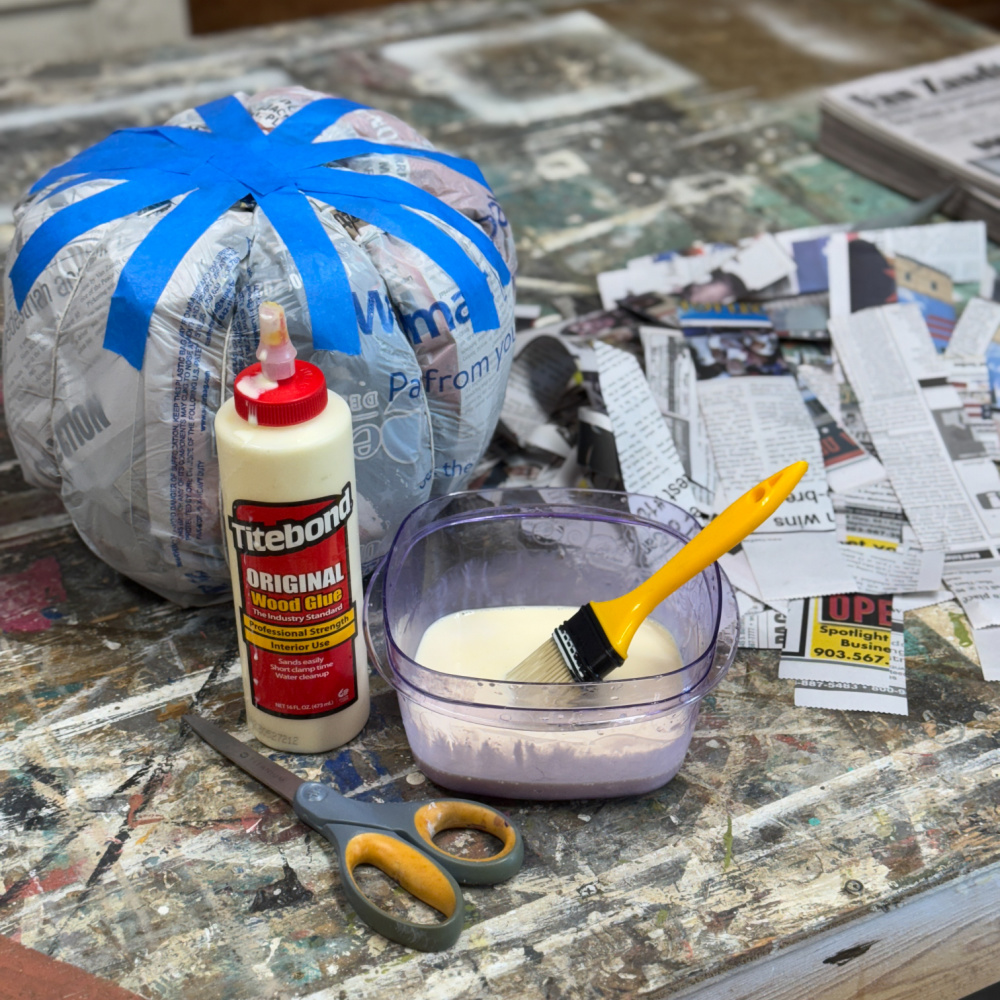 How To Make A Paper Mache Pumpkin