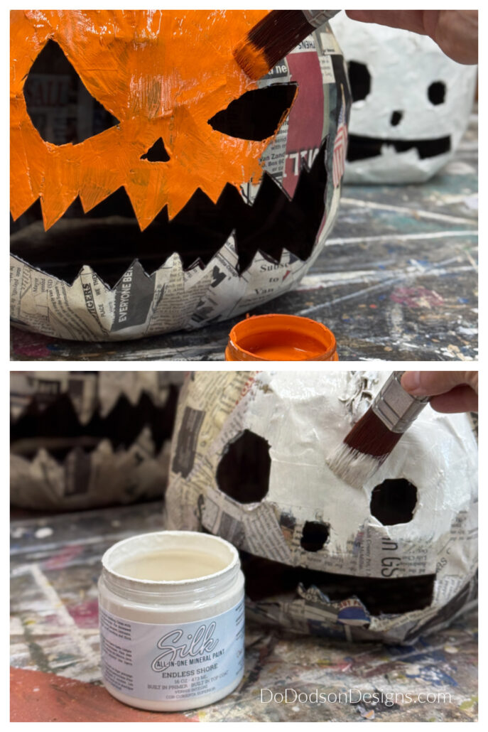 Paper Mache Pumpkins