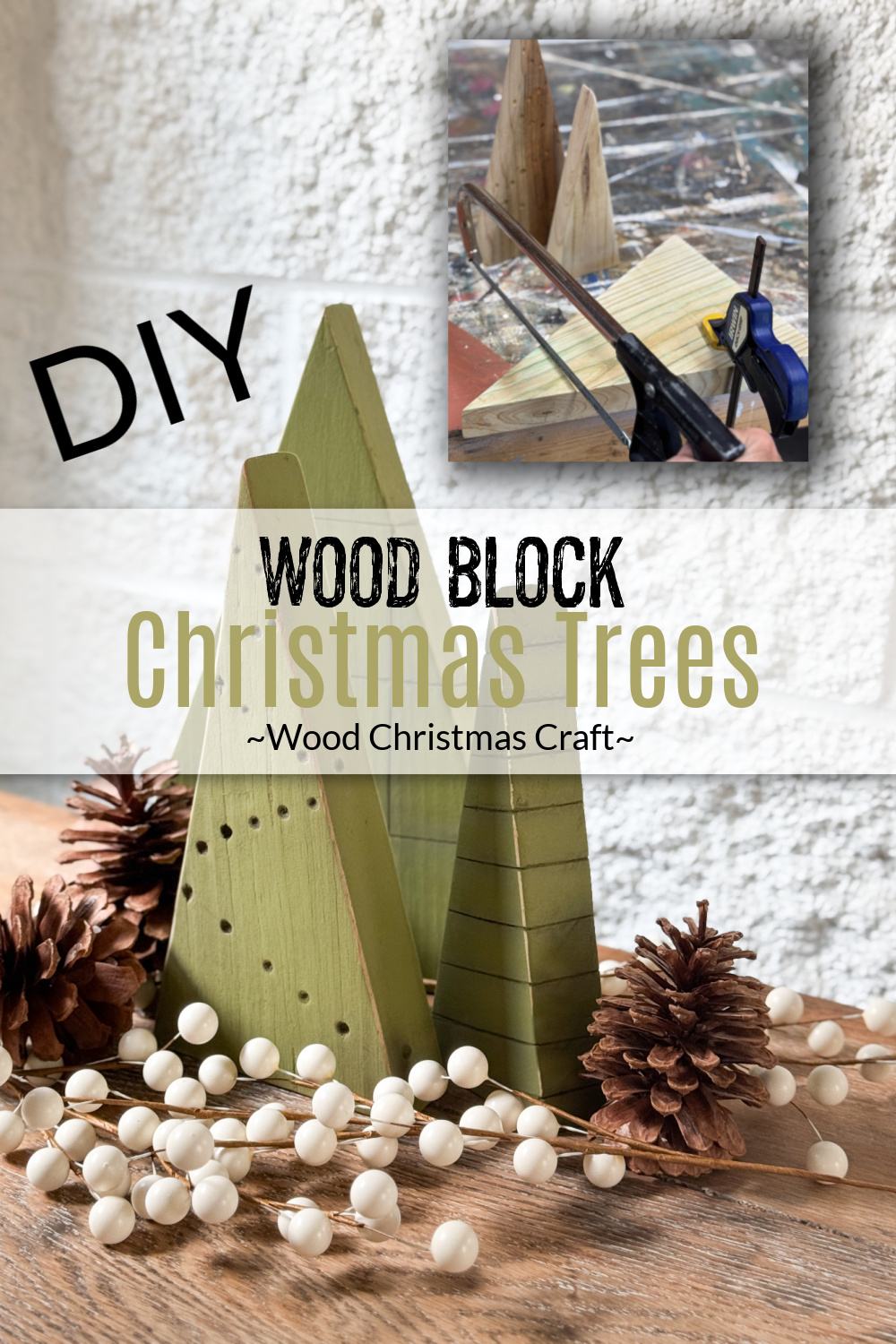 Easy DIY Wood Block Christmas Tree Craft (Scrap Wood Project)